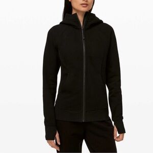 Lululemon Scuba Hoodie Light Cotton Fleece Black Athleisure Loungewear-6